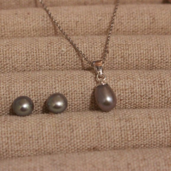 Jewelry - Pearl Necklace and Earrings